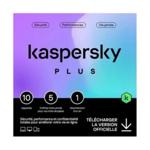 Kaspersky Plus - Internet Security 10 Postes -1 an - KL10428BKFS-MAGFFP