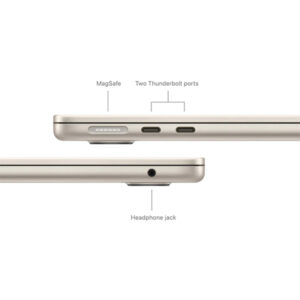 Apple MacBook Air 13.6" 2024 - Puce Apple M3 8 Cœurs CPU & 8 Cœurs GPU, 8 Go RAM, 256 Go SSD, Écran Liquid Retina, macOS 14 Sonoma - Starlight - MRXT3H/A 5 apple macbook air 13 6 2024 puce apple m3 8 coeurs cpu 8 coeurs gpu 8 go ram 256 go ssd ecran liquid retina macos 14 sonoma starlight mrxt3h a bon prix maroc casa rabat tanger maxfor systeme 4