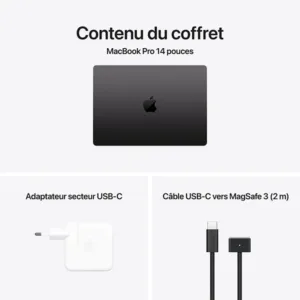Apple MacBook Pro M4 CPU 10 coeurs (GPU 10 coeurs) 14" 16 Go 512 Go Noir sidéral - MW2U3FN/A 4 apple macbook pro m4 cpu 10 coeurs gpu 10 coeurs 14 16 go 512 go noir sideral mw2u3fn a bon prix maroc casa rabat tanger maxfor systeme 3