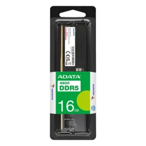 Barrette mémoire ADATA U-DIMM 16GB DDR5-4800 MHz pour PC bureau - AD5U480016G-S