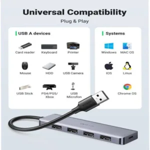 HUB USB 3.0 Ugreen 4 en 1 - 50985 3 hub usb 3 0 ugreen 4 en 1 50985 bon prix maroc casa rabat tanger maxfor systeme 2
