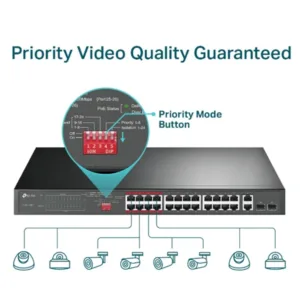 Switch TP-LINK TL-SL1226P : 24 Ports 10/100 Mbps, 2 Ports Gigabit et 2 Slots SFP Combo - TL-SG1024D 3 switch tp link tl sl1226p 24 ports 10 100 mbps 2 ports gigabit et 2 slots sfp combo tl sg1024d bon prix maroc casa rabat tanger maxfor systeme 2