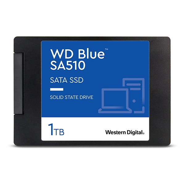 Disque Dur Interne SSD WD Blue SA510 1 To SATA 2.5" - Vitesse de Lecture 560 Mo/s, Écriture 520 Mo/s, WDS100T3B0A