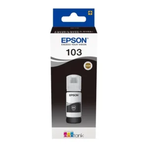 Epson 103 Noir - Bouteille d'Encre d'Origine pour Imprimantes EcoTank - 65ml