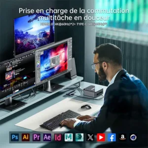 ACEMAGIC F1A Mini PC - Intel Core i9-12900H, 32 Go DDR4, 1 To PCIe 4.0 SSD, Iris Xe Graphics, Wi-Fi 6, 4K UHD, Windows 11 3 acemagic f1a mini pc intel core i9 12900h 32 go ddr4 1 to pcie 4 0 ssd iris xe graphics wi fi 6 4k uhd windows 11 bon prix maroc casa rabat tanger maxfor systeme 2
