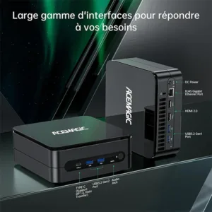 ACEMAGIC F1A Mini PC - Intel Core i9-12900H, 32 Go DDR4, 1 To PCIe 4.0 SSD, Iris Xe Graphics, Wi-Fi 6, 4K UHD, Windows 11 6 acemagic f1a mini pc intel core i9 12900h 32 go ddr4 1 to pcie 4 0 ssd iris xe graphics wi fi 6 4k uhd windows 11 bon prix maroc casa rabat tanger maxfor systeme 5