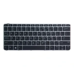 Clavier HP EliteBook 820 G3 G4, 725 G3 G4 Rétroéclairé Professionnel QWERTY US - Haute Qualité, Sans Pointage