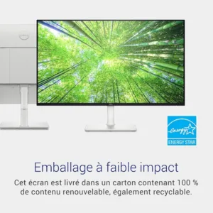 Dell S2725H Écran PC 27" Full HD, IPS, 100Hz, 4ms, 99% sRGB, HDMI x2, Haut-Parleurs, Bords Fins - Blanc/Argent 3 dell s2725h ecran pc 27 full hd ips 100hz 4ms 99 srgb hdmi x2 haut parleurs bords fins blanc argent bon prix maroc casa rabat tanger maxfor systeme2