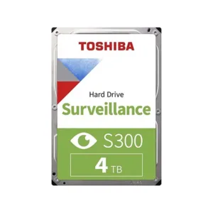 Disque Dur de Surveillance Toshiba S300 4 To 3.5" SATA III - Fiabilité 24/7 pour Systèmes DVR/NVR - HDWT840UZSVA