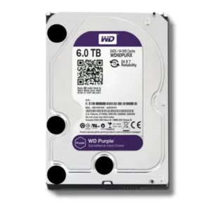 Disque Dur WD Purple 6TB 3.5" SATA3 64MB IntelliPower - Spécial Vidéosurveillance 24/7 (WD62PURX-78)