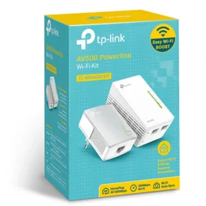Pack CPL TP-Link TL-WPA4220KIT - AV600 + WiFi N 300 Mbps, 2 Ports Ethernet, Bouton WiFi Clone, Portée 300m - TL-WPA4220 3 pack cpl tp link tl wpa4220kit av600 wifi n 300 mbps 2 ports ethernet bouton wifi clone portee 300m tl wpa4220 bon prix maroc casa rabat tanger maxfor systeme 2