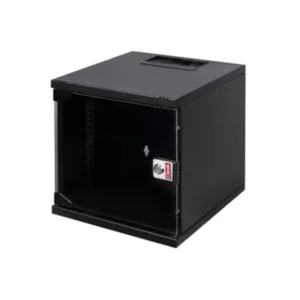Armoire Murale Réseau 6U Netbox SOHO 312×300 mm - Acier, Noir RAL 9005, Réf. LN-SH06U3030-BL