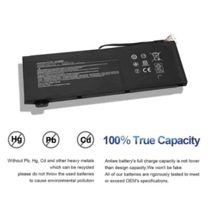 batterie compatible acer aspire nitro predator li polymer ap18e8m ap18e7m kt 00407 017 15 4v 58 75wh 4 cellules bon prix maroc casa rabat tanger maxfor systeme 3
