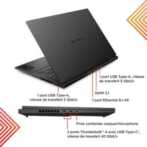 HP OMEN 16-wf0001nl, Intel Core i7-13700HX, 16 Go RAM, SSD 1 To, NVIDIA GeForce RTX 4070 8 Go, 16,1" QHD 240Hz IPS , Windows 11 Famille, QWERTY 5 hp omen 16 wf0001nl intel core i7 13700hx 16 go ram ssd 1 to nvidia geforce rtx 4070 8 go 161 qhd 240hz ips windows 11 famille qwerty bon prix maroc casa rabat tanger maxfor systeme 4
