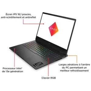 HP OMEN 16-wf0001nl, Intel Core i7-13700HX, 16 Go RAM, SSD 1 To, NVIDIA GeForce RTX 4070 8 Go, 16,1" QHD 240Hz IPS , Windows 11 Famille, QWERTY 6 hp omen 16 wf0001nl intel core i7 13700hx 16 go ram ssd 1 to nvidia geforce rtx 4070 8 go 161 qhd 240hz ips windows 11 famille qwerty bon prix maroc casa rabat tanger maxfor systeme 5