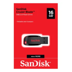 Clé USB SanDisk Cruzer Blade 16GB – Stockage Portable Fiable