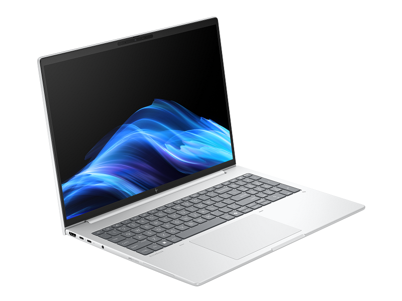 Machu Lapaz CS 16N Elitebook GlacierSilver Catalog AHS VisID GrayBG FrontRightOpen 3238052